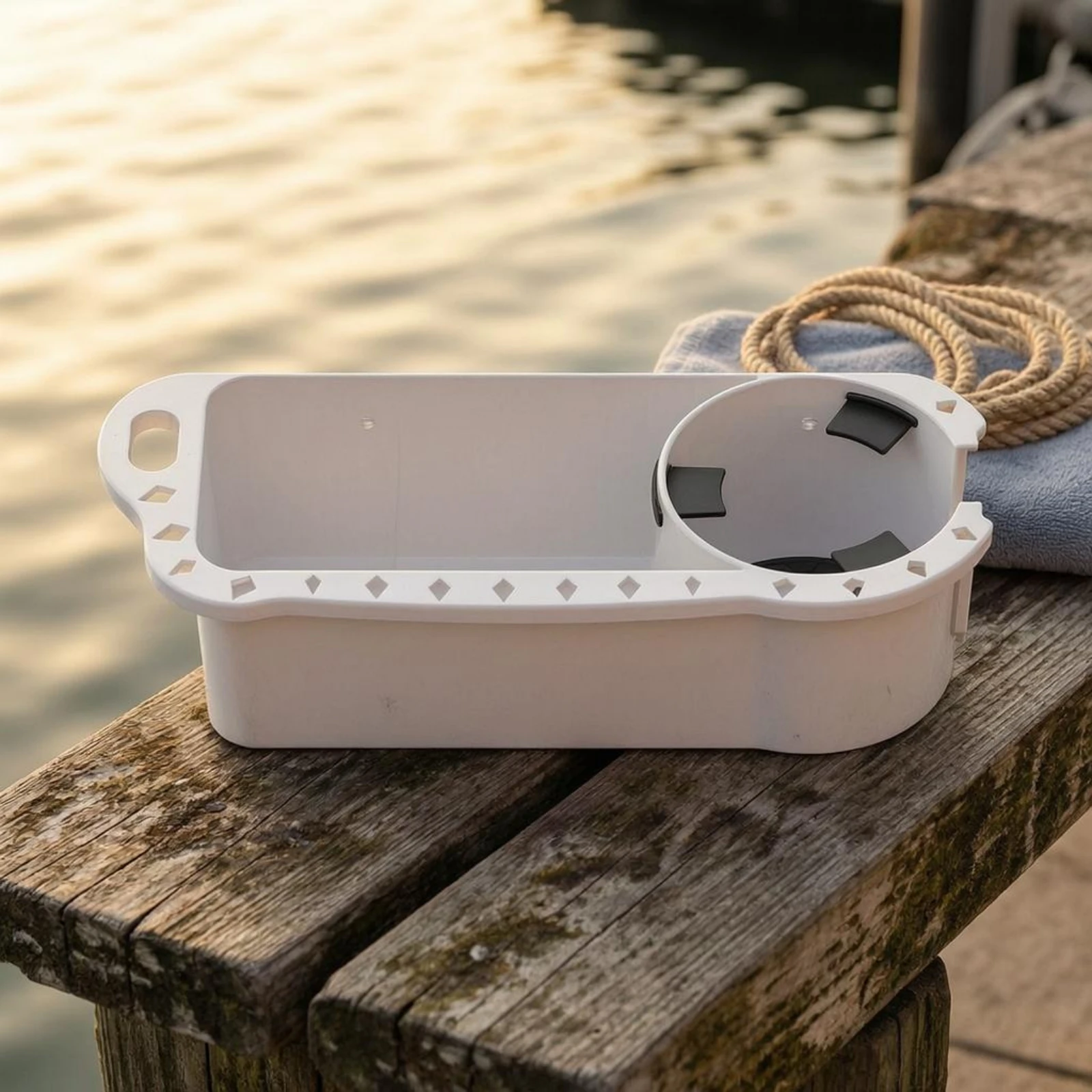 ボートツール収納ホルダー-abs-プラスチックボートホルダーオーガナイザー釣り収納ラック取り付けスロットマリンカップホルダーコンパクト