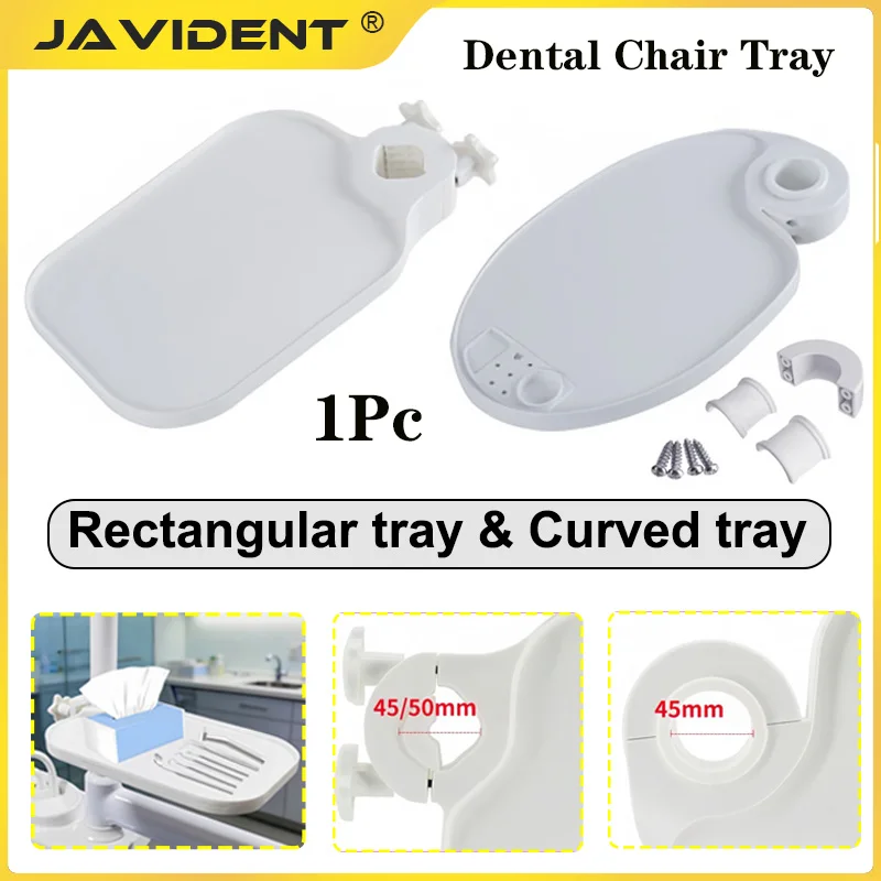 1Pcs Dental Plastic Scaler Tray Plastic Rotatable Plate Post Mounted Shelf Tray Table Dentistry Chair Accessories Instrument