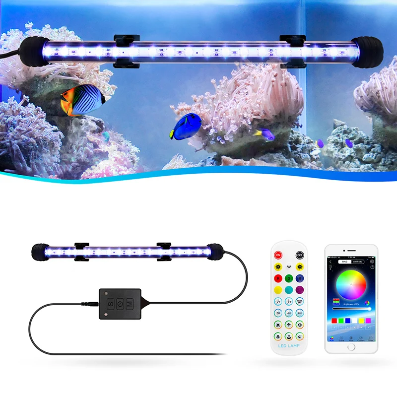 Newest Lamp For Aquarium LED 19-59CM Fish Tank Light For Aquarium 19-59CM 3 Ways Controller Aquarium LED Ligthing Timer Function