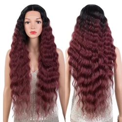 Synthetic Lace Front Wig Baby Hair Wig Long Wavy 30