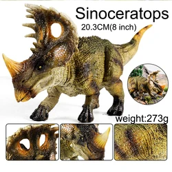 Sinoceratops Dinosaur Toy, Cool Plastic Dinosaur Animal Figures, Birthday Cake Toppers, Party Favors, for Kids 3-12 Years Old
