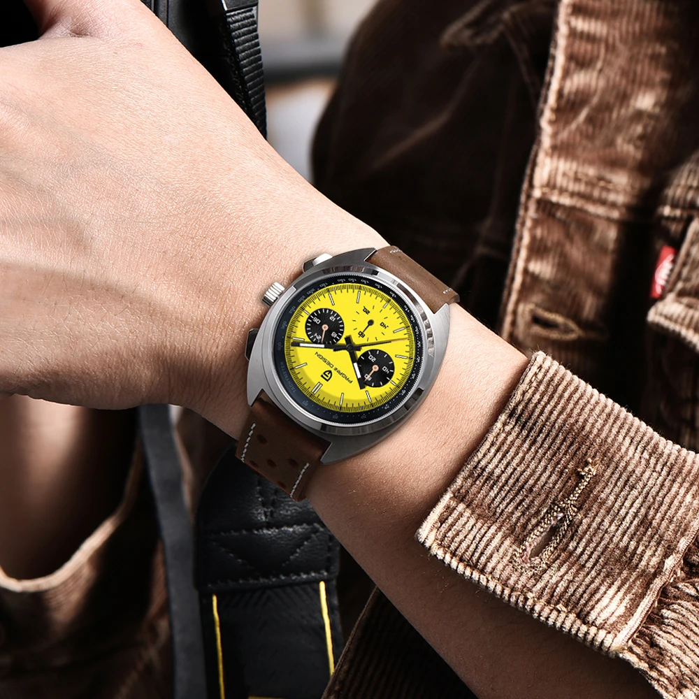 PAGANI DESIGN – montre Panda pour hommes, haut de gamme, chronographe, à Quartz, saphir AR, étanche, lumineuse, horloge, cadeau, nouvelle collection 2025