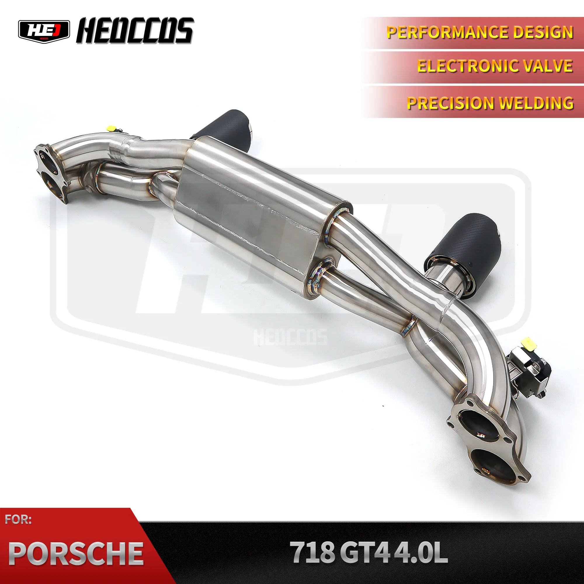 

Выхлопная система Catback с клапаном для Porsche 718 Cayman GTS/GT4/Spyder 2020-2023 - Тюнинг звука и производительности, глушители и патрубки