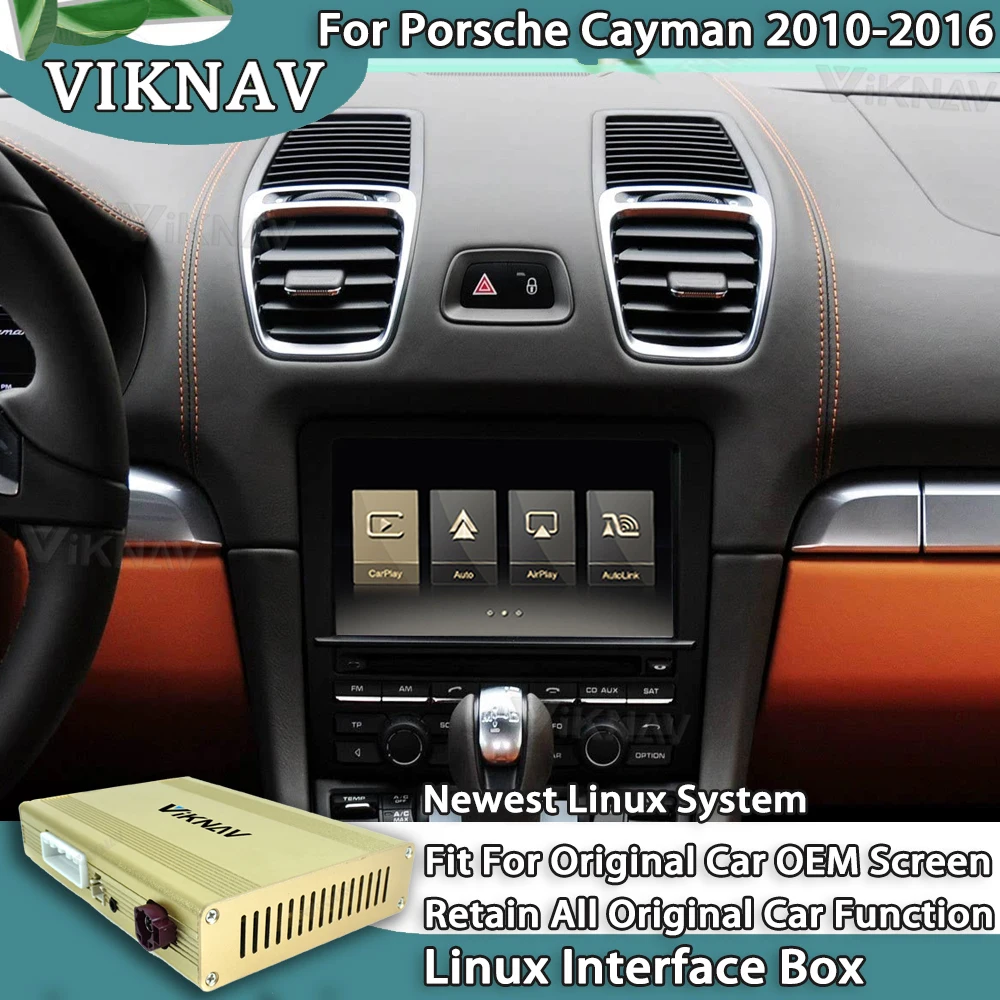 

VIKNAV Linux Decoder Box For Porsche Cayman 2010-2016 Upgrade GPS Navigation Multimedia Player