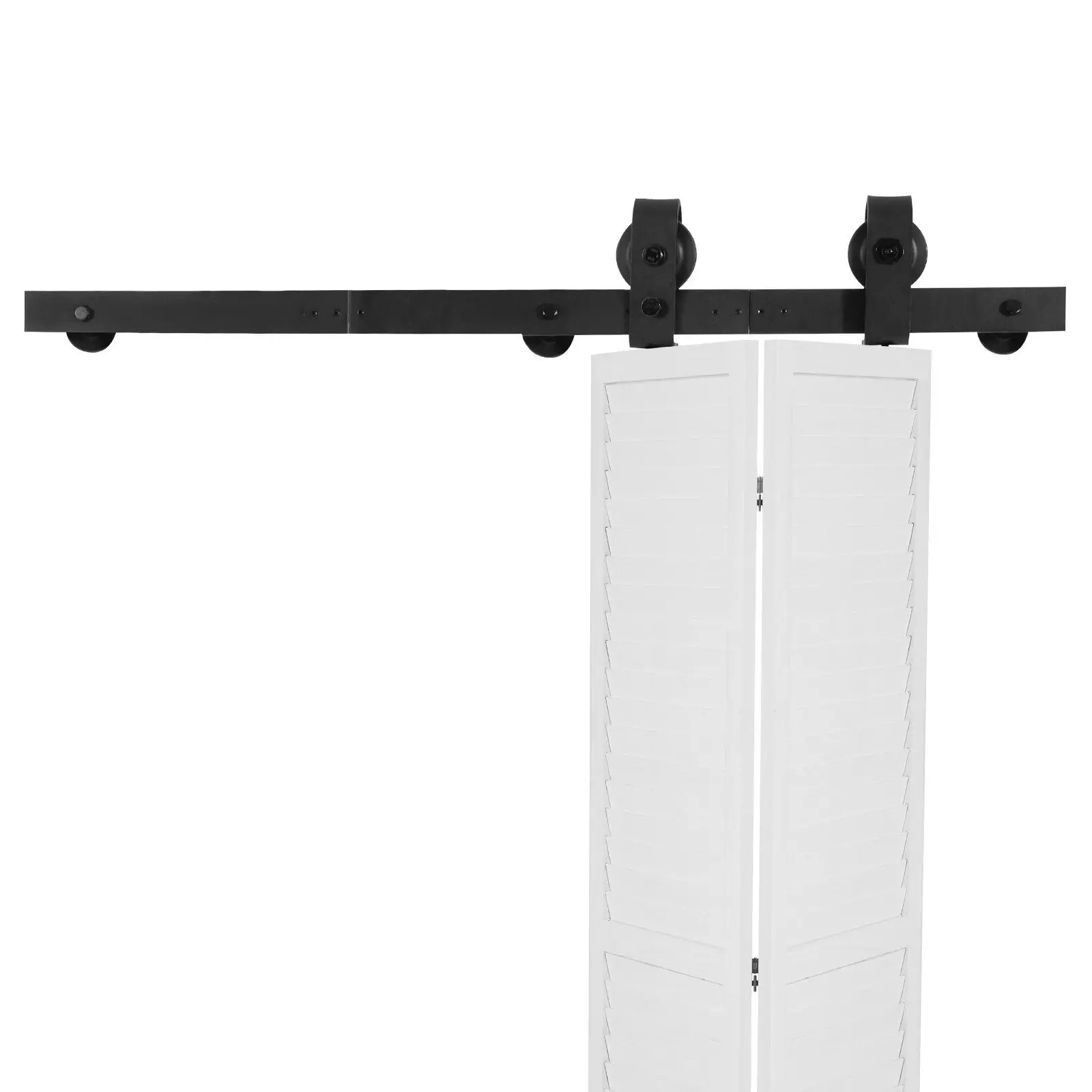 

Bi-Folding Sliding Barn Door Hardware Track Kit 36" for Two 16" Doors