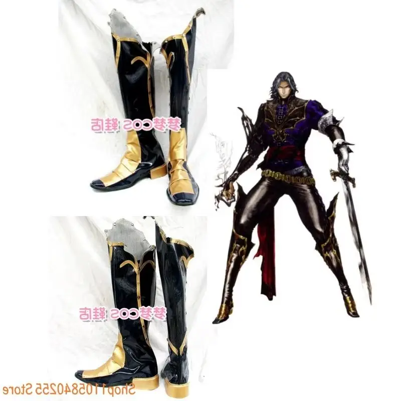 Castlevania Hector Cosplay Shoes Boots Handmade Faux Leather Boots  Halloween Costumes Accessory Custom Made