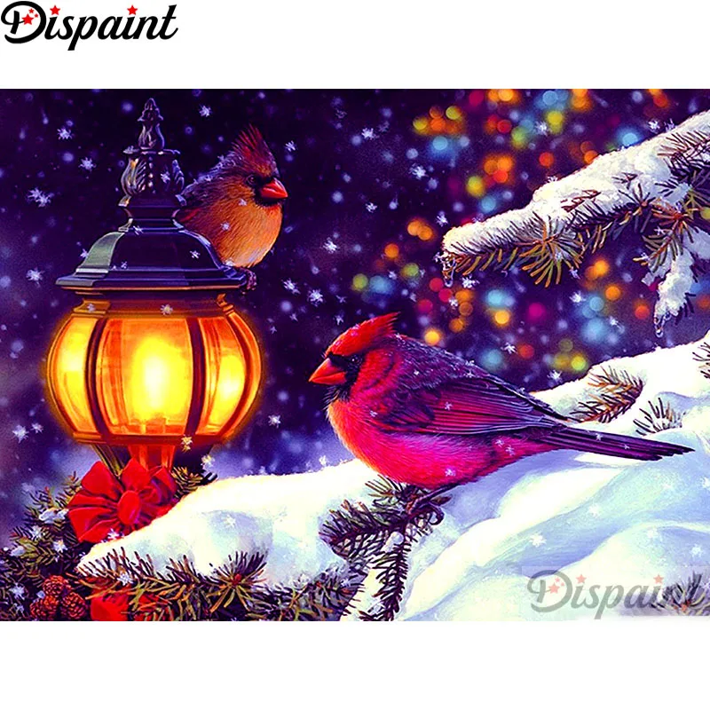 

Dispaint полная квадратная/круглая дрель 5D DIY алмазная живопись "животное птица свет" 3D вышивка крестиком домашний декор подарок A10942