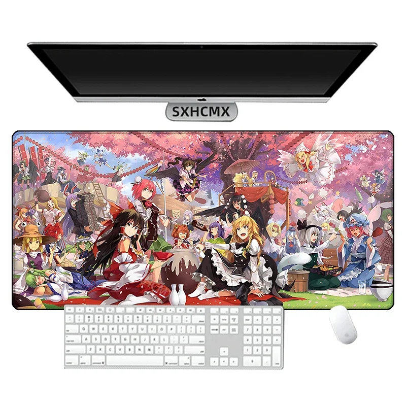 Touhou Projekt Mauspad Spiel Laptop Spielmatte Extra Große Anime Mädchen Izayoi Sakuya Kirisame Marisa Mousepad PC Gaming Zubehör