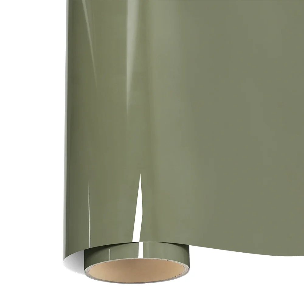 Car Sticker Khaki Green Auto Wrapping Vinyl Film Color Change Film PET Sticker Bubble Free Decals Car Sticker Interior Exterior