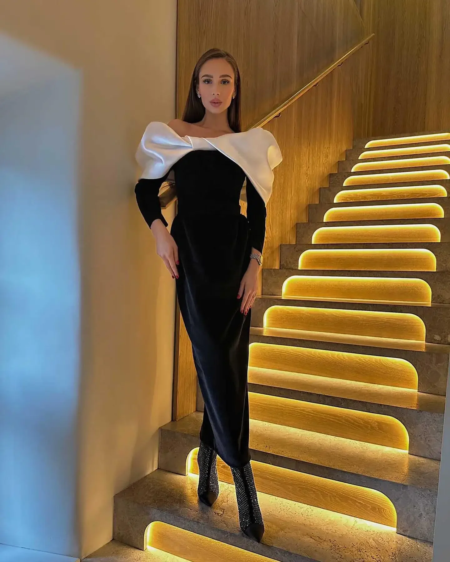 

Women'S Dresses Pretty And Elegant Off Shoulder Long Sleeves Wedding Guest Party Formal Occasion Gowns