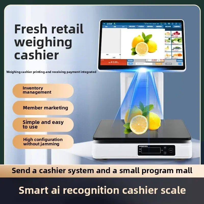 Popular Product Intelligent Ai Recognition Weighing Cash Register