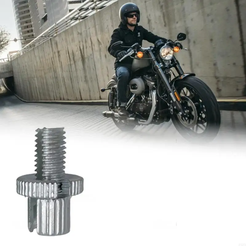 2Pcs Silver 8Mm Threaded Brake Clutch Line Tension Adjuster For Motorbike Scooter