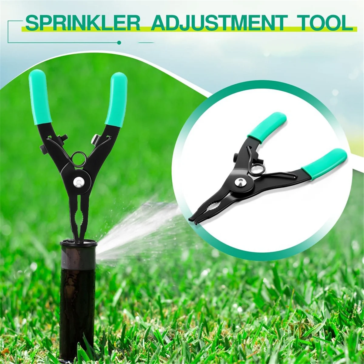 

AA25 Head Pull-Up Tool for PTC1 -Up Sprinkler Head Puller & Repair Tool for Irrigation Maintenance Green