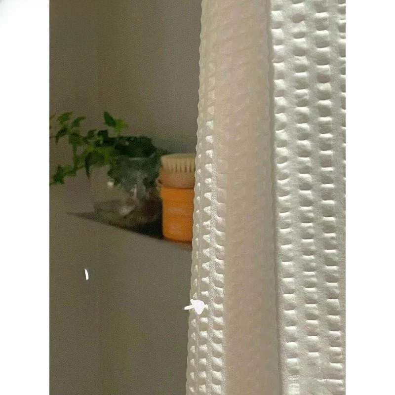 

Quick Dry Waterproof Mold Proof Polyester Shower Curtain Korean Style Bathroom Decorative Functional Home Cleaning Tool