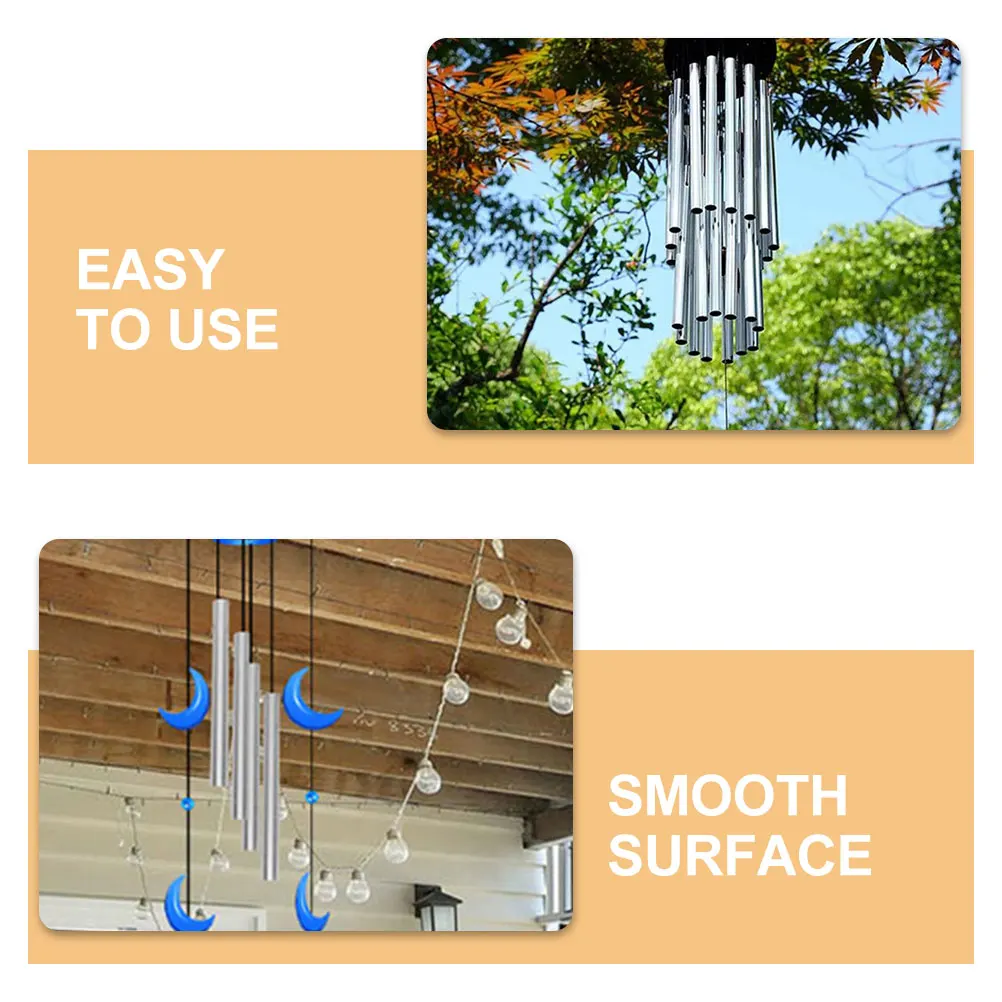 

24pcs Wind Tubes 6MM7-12CM DIY Crafts Kit Large Ornaments Decor Diy Wind Chime Tubes Handmade Parts Aluminum Versatile Home