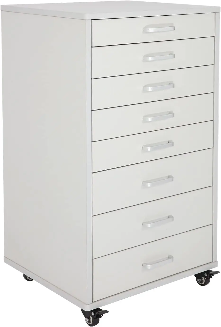 ical Dental Assistant'S Mobile Cabinet Alabama Cart Utility Cart 7 Drawer With Handle, Easy To Pull Out And Push Back. White