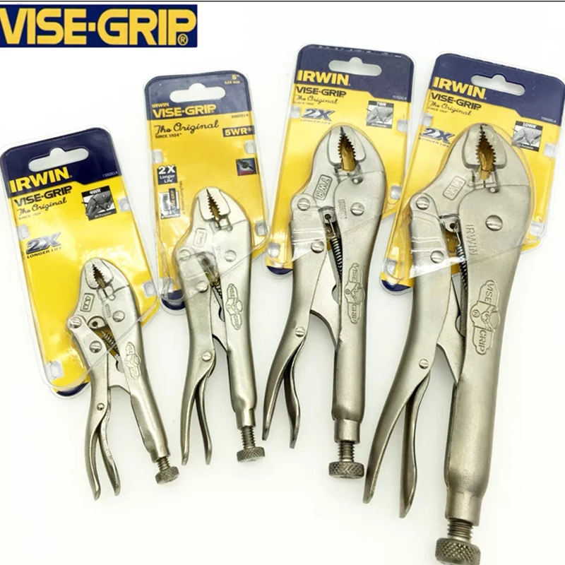 

Rwin Irving Vise-Grip Handshake Brand Round Nose Powerful Pliers Needle Nose Clamping Pliers C-Type Powerful Pliers