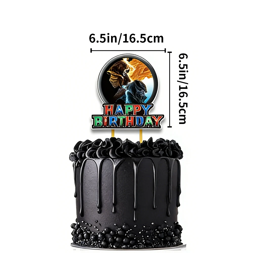 Mortal Kombat verjaardagsfeestje decoraties banner taart topper vlag set