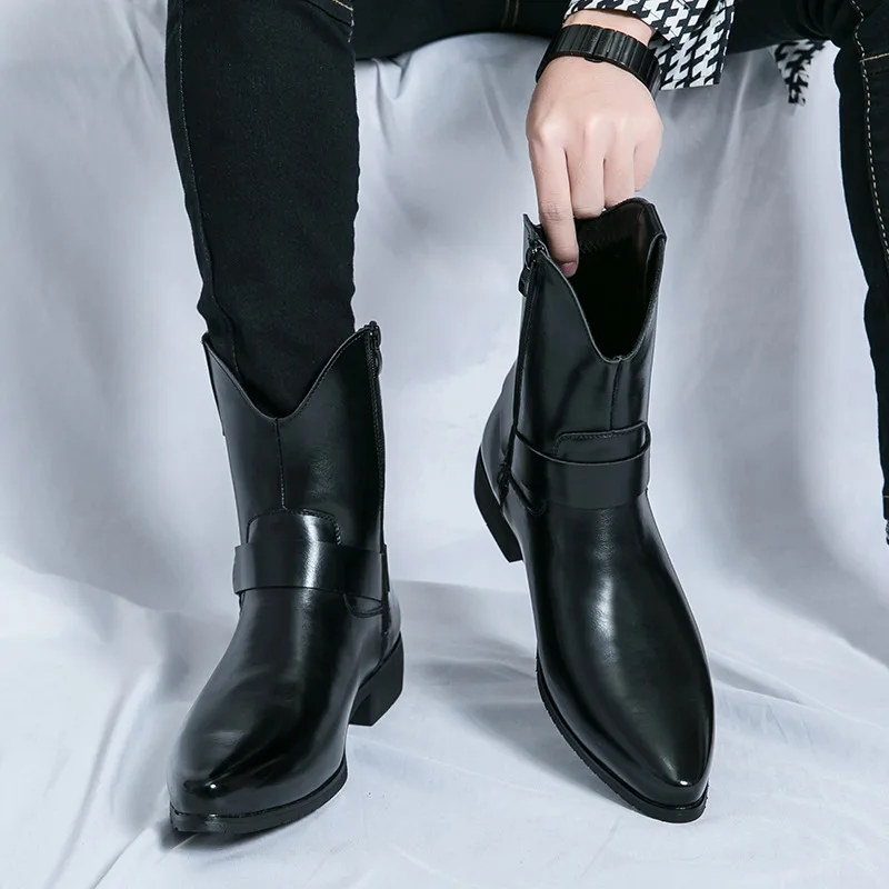 Men's Loafers Luxury Brand Leather Dress Shoes Breathable Slip-On Solid Formal Casual Shoes Handmade Designer Men Shoes Mocassin view 6