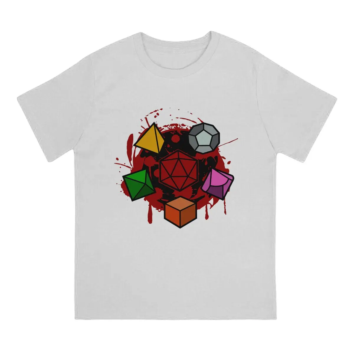 DnD Game Men's TShirt Massacre at the DnD Table Distinctive Polyester T Shirt Original Sweatshirts New Trend