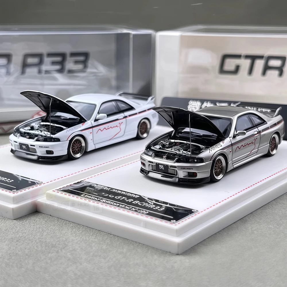 

Модель автомобиля Focal Horizon 1:64 SKYLINE GTR R33 Mine's, литая под давлением