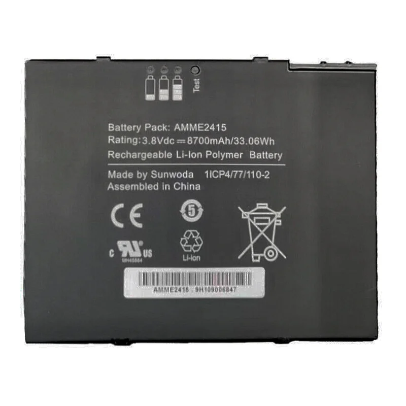Brand new, genuine battery AMME2415 3.8V A1ICP4/77/110-2 Applicable ZEBAR ET50 ET55 Large tablet