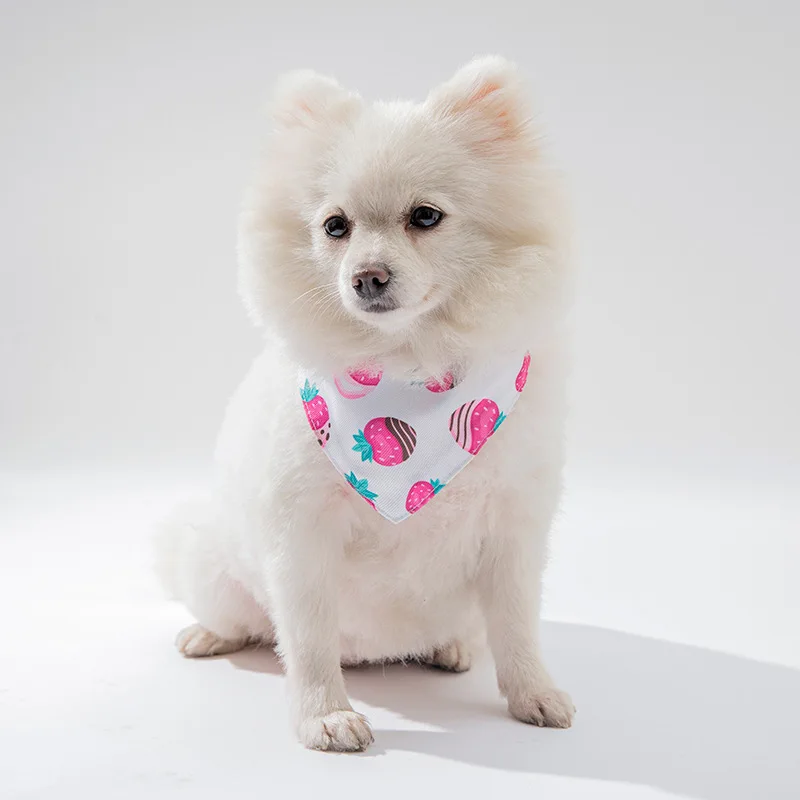 Dog Bandana Collar Scarf for Puppy Cat Small Medium Large Dogs Adjustable Collars Pet Handkerchief Bibs Dress-up Accessories