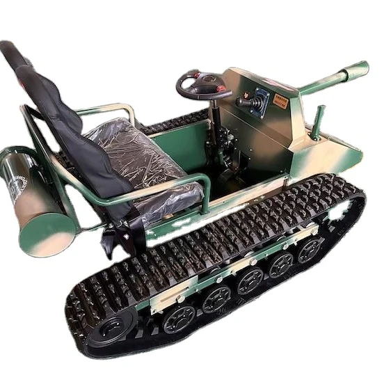 Rubber Tracked Chassis Rubber Undercarriage All Terrain Park Leisure and Entertainment Beach Rubber Track Chassis Tank Car Style