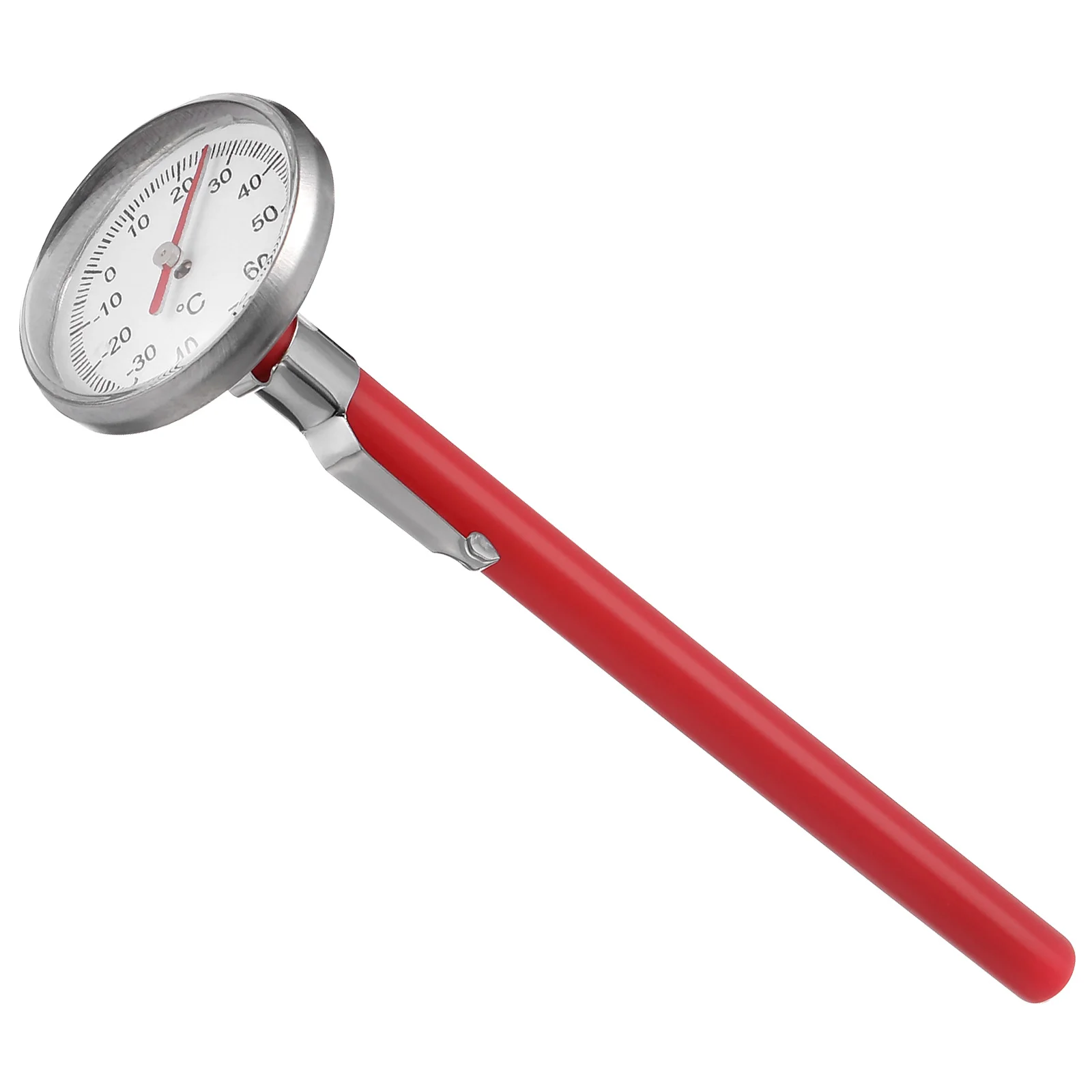 

Car Interior Red Clock Shape Mechanical Thermometer Dashboard Gauge Easy Installation Thermometer for Car Air Conditioner