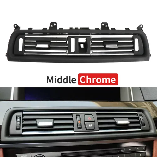 Imagen 2 del producto Rejilla Central para consola delantera, rejilla de ventilación para aire acondicionado de CA para BMW F10 F11 520i 523i 525i 528i 535i 64229166885 64229209136