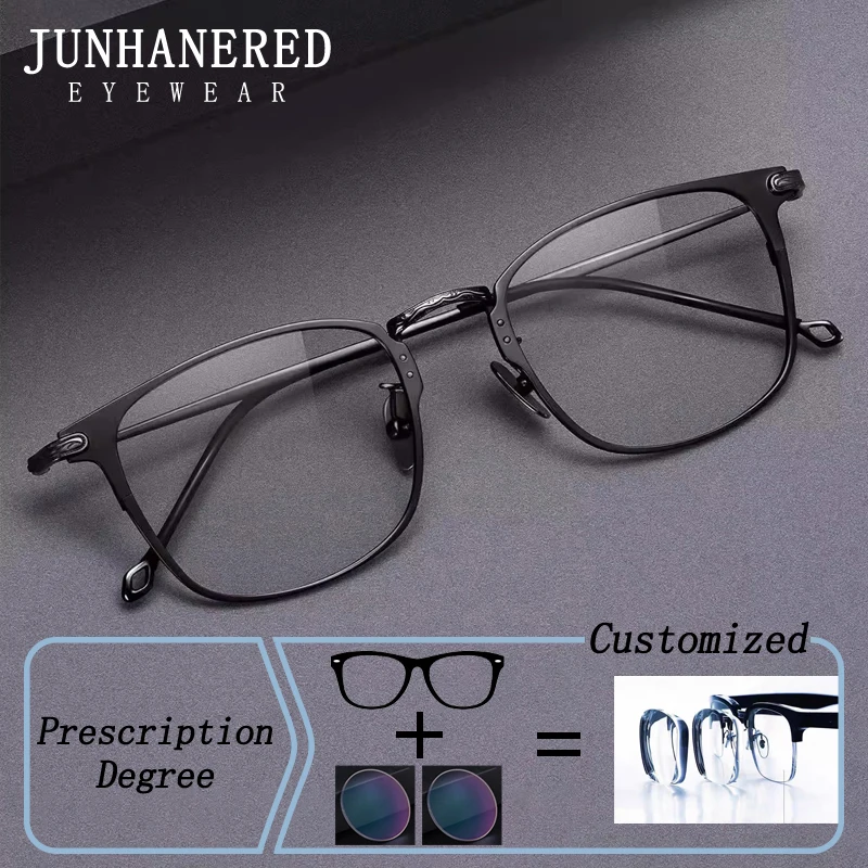 

Новые квадратные тонкие титановые оправы для мужчин: фотохромные очки с диоптриями, защита от синего света, для дальнозоркости, близорукости, прогрессивные линзы