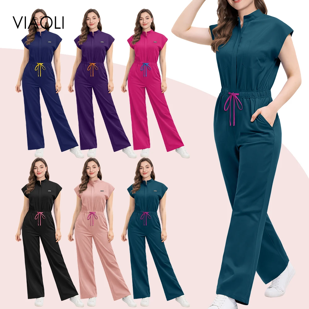 

Высококачественная униформа для медсестер, модная рабочая одежда для парикмахеров, медицинские комбинезоны, одежда для стоматологов и клинических работников