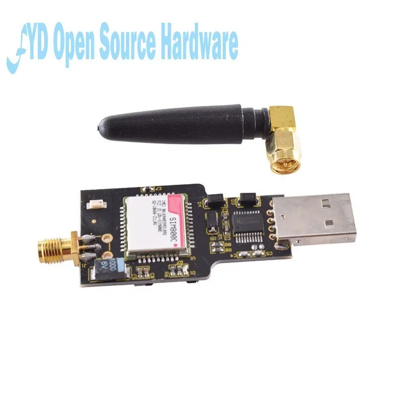 USB To GSM Module Quad-band GSM GPRS SIM800 SIM800C Module For Wireless Bluetooth-compatible SMS Messaging With Antenna