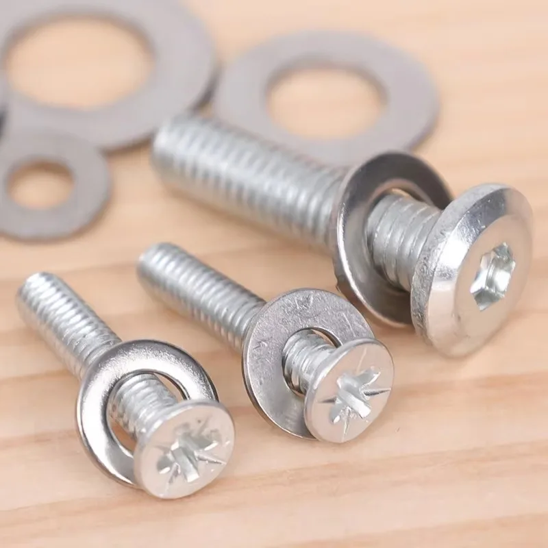 684/180PCS Stainless Steel Washer Metal Screw Flat Washers Rings Plain Gaskets Fasteners for Screws Bolts Assortment Kit M2-M12