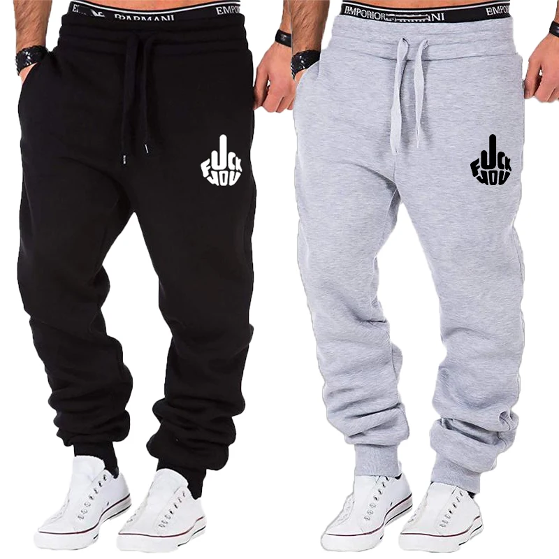 جديد Pants غير رسمية الرجال اللياقة البدنية رياضية قيعان نحيل Sweatpants بنطلون صالات رياضية عداء ببطء المسار السراويل حجم كبير S-4XL