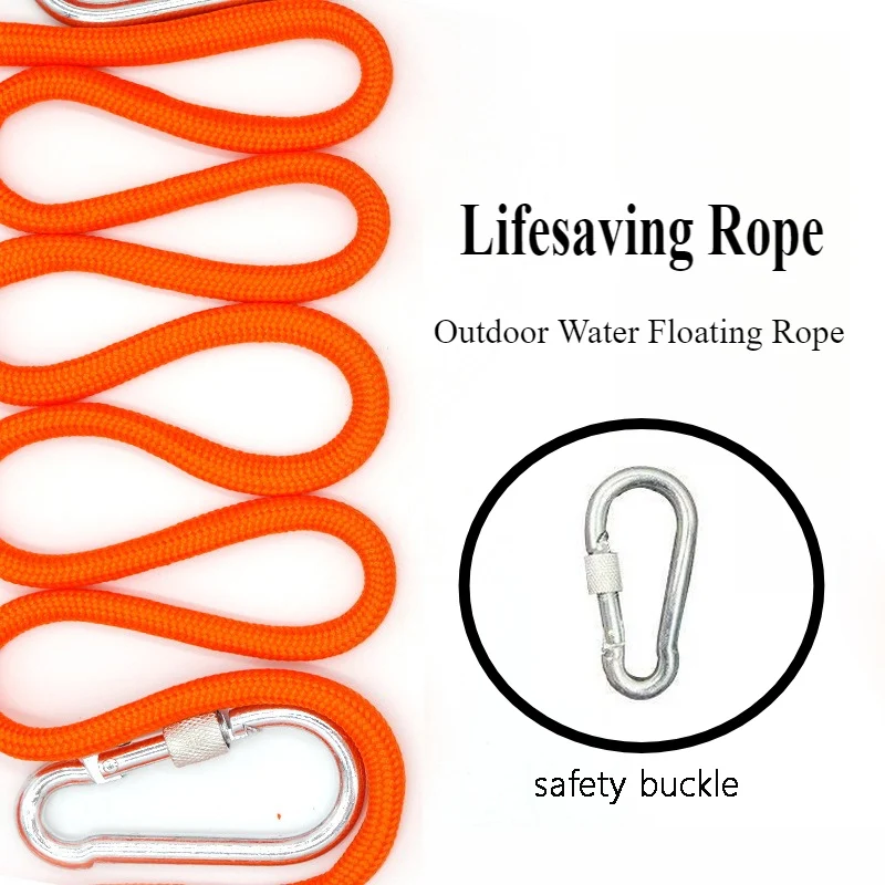 High-buoyancy Water Rescue Rope Waterproof Floating Rescue Rope Suitable for Ships Swimming and Water Sports Safety Accessories