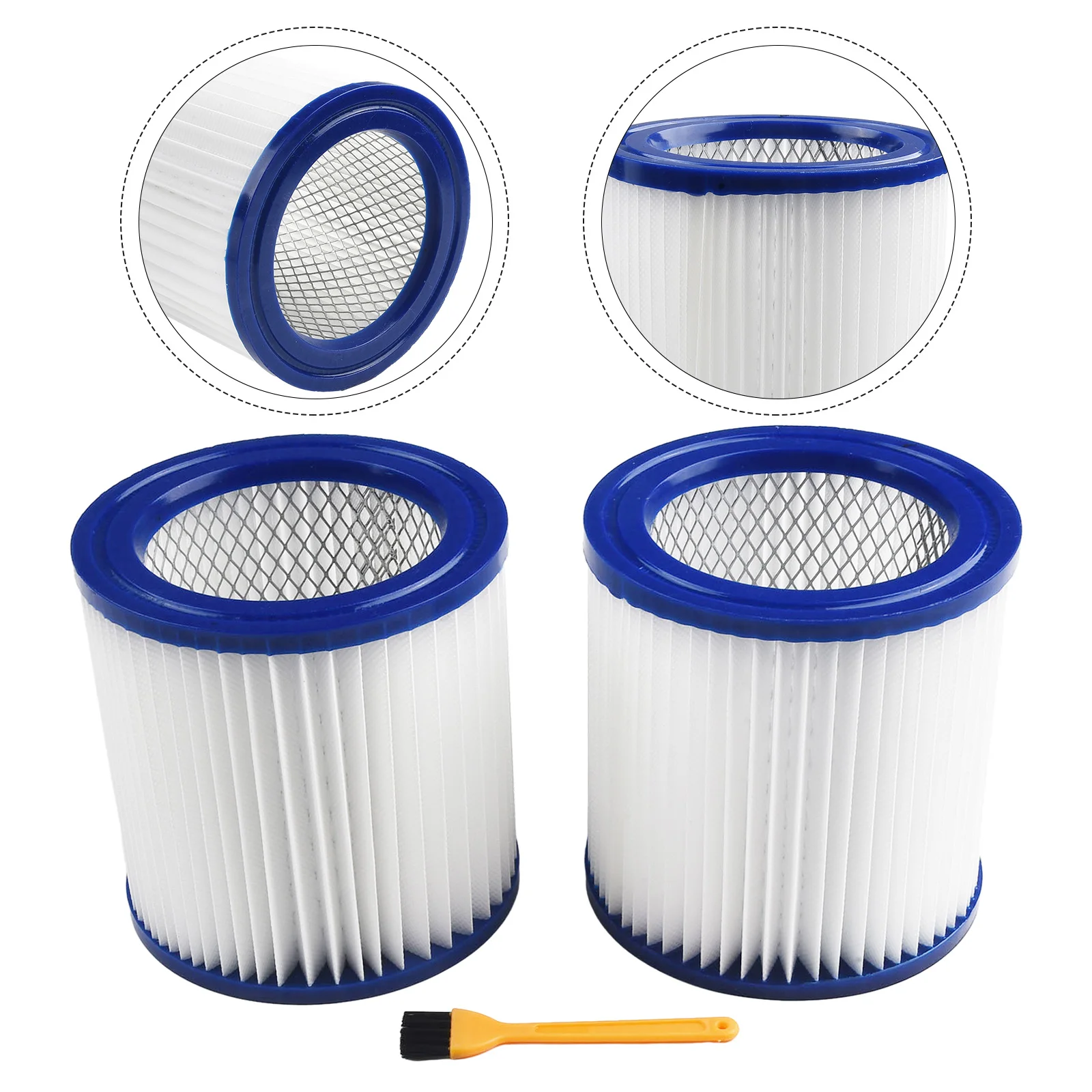 ไส้กรอง 2 ชิ้น และแปรง 1 ชิ้น สำหรับเครื่องดูดฝุ่นรุ่น 9032933 อะไหล่ทดแทนสำหรับเครื่องดูดฝุ่นในครัวเรือน