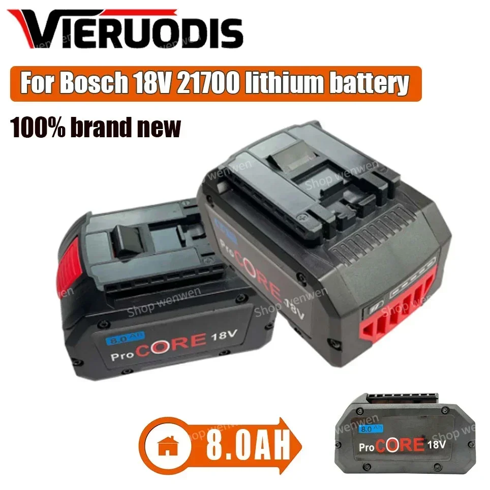 

18V 8000mAh ProCORE Replacement Battery,for Bosch Professional Cordless Tools BAT609 BAT618 GBA18V80 21700 Cell