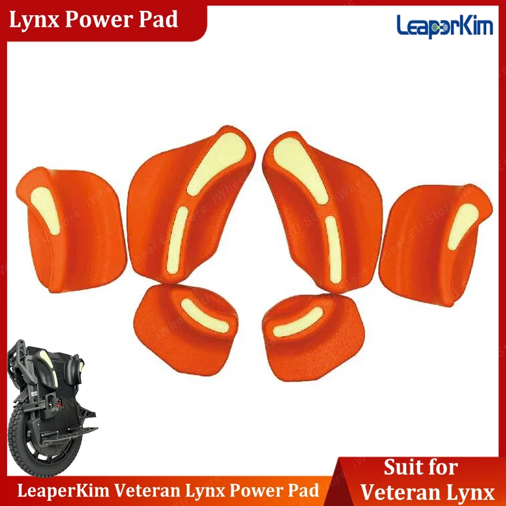 LeaperKim Veteran Lynx Electric Unicycle Power Pad LeaperKim Veteran Lynx Leg Pad Red Yellow Orange Black Color Veteran Lynx EUC