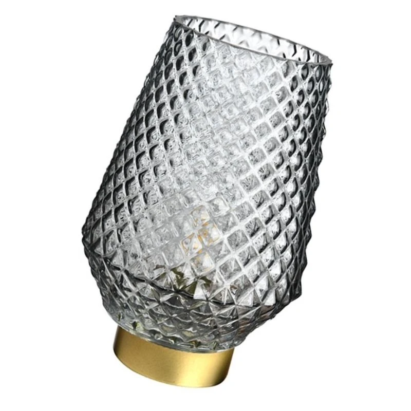 

Faceted Glass Battery Operated Lamp Artistic Living Room Light Home Decoration