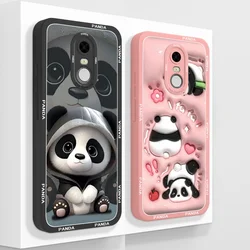 Cute Panda Case For Xiaomi Redmi Note 5 Back Cover For Redmi 5 Plus Redmi5+ Phone Cases Soft Liquid Silicone Camera Protector