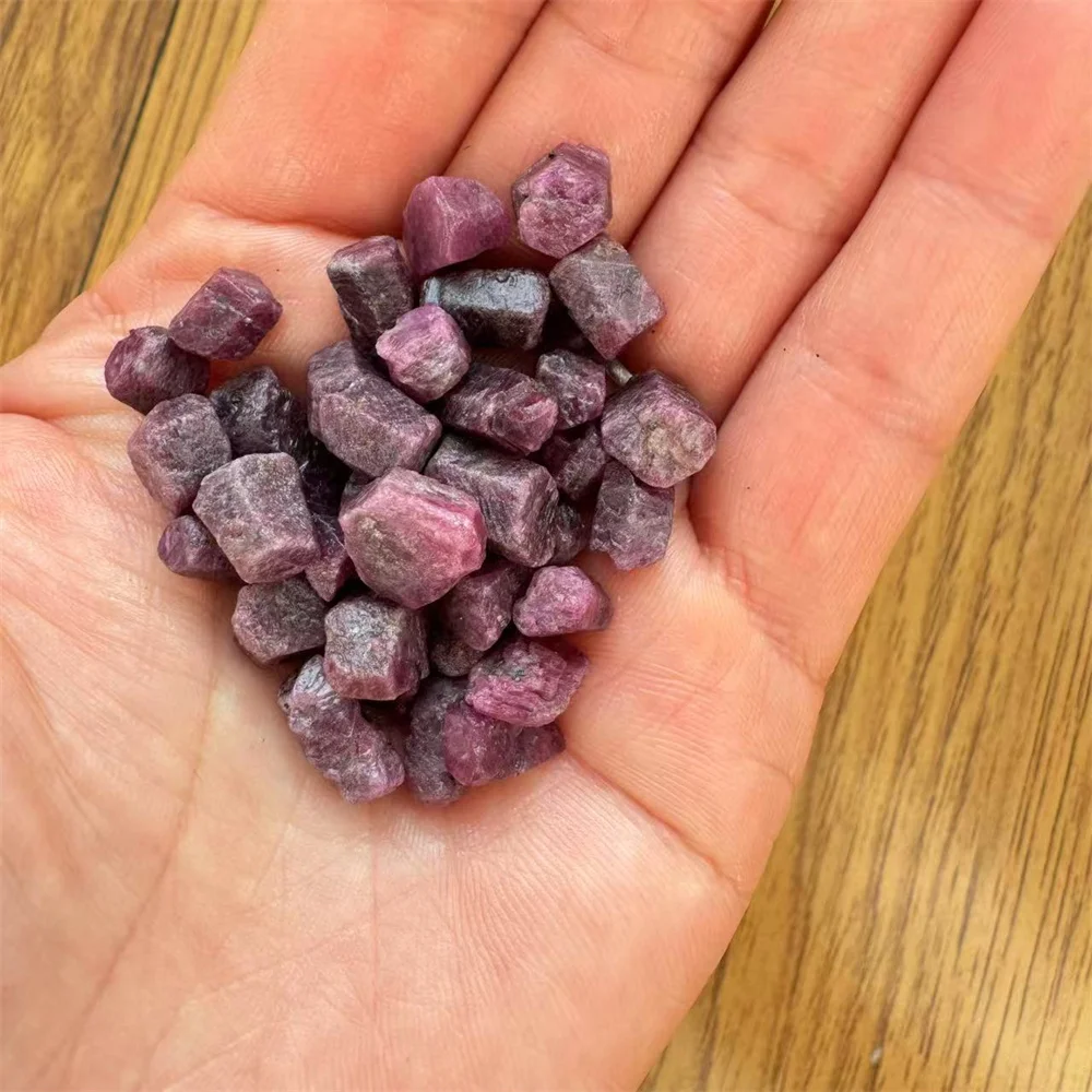

Natural Crystals Red Corundum Ruby Raw Healing Gemstones Reiki Gift Home Decoration Room Decor