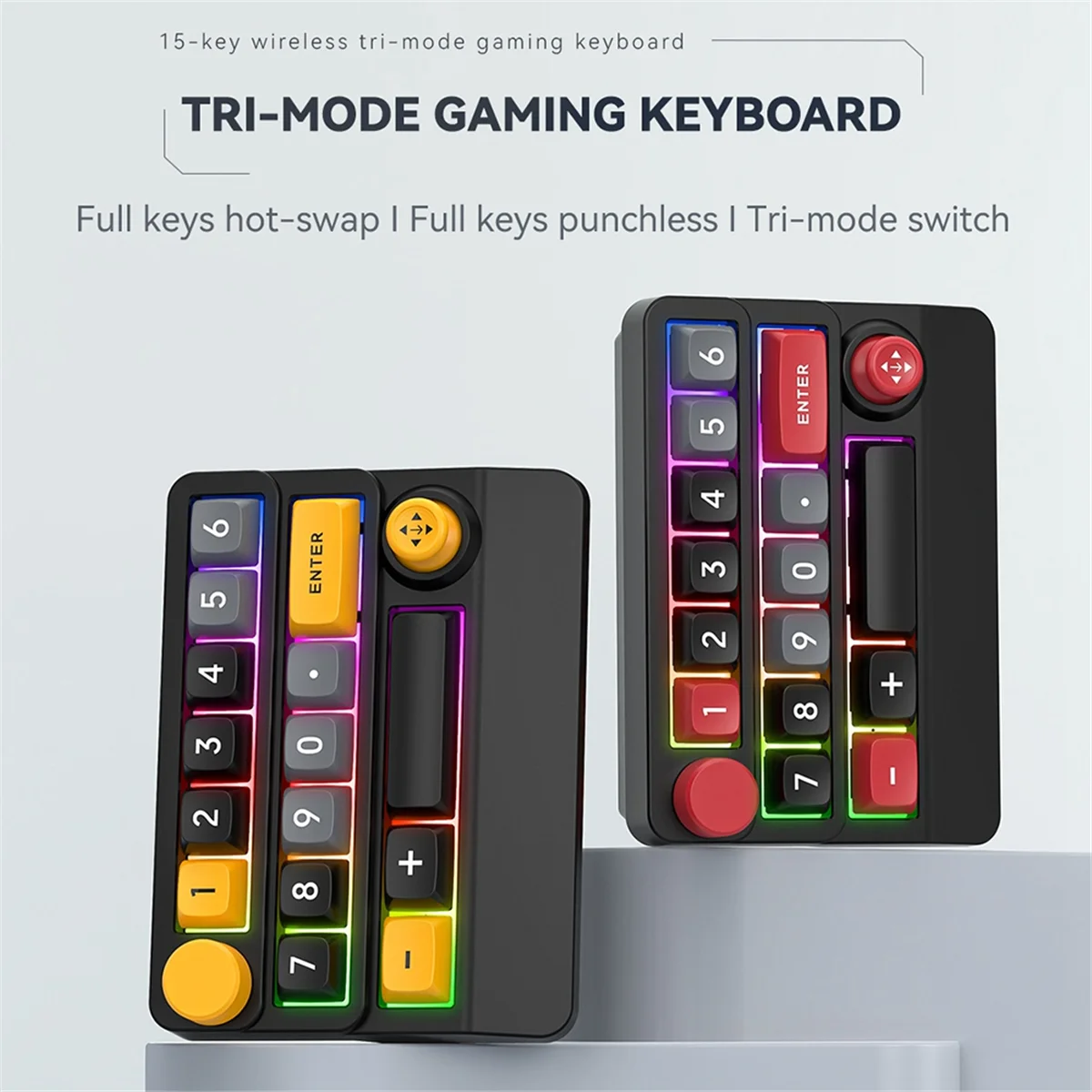 

Upgraded W909 Wireless Macro-Defined Mechanical Keyboard 3mode Joystick A