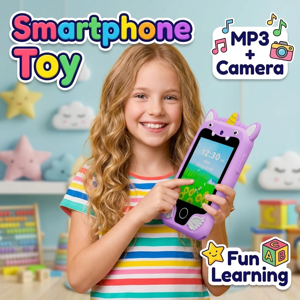 mini-kids-smart-phone-28'-touch-screen-habit-track-cartoon-unicorn-baby-mobile-educational-toy-birthday-festival-gifts-toys-8g