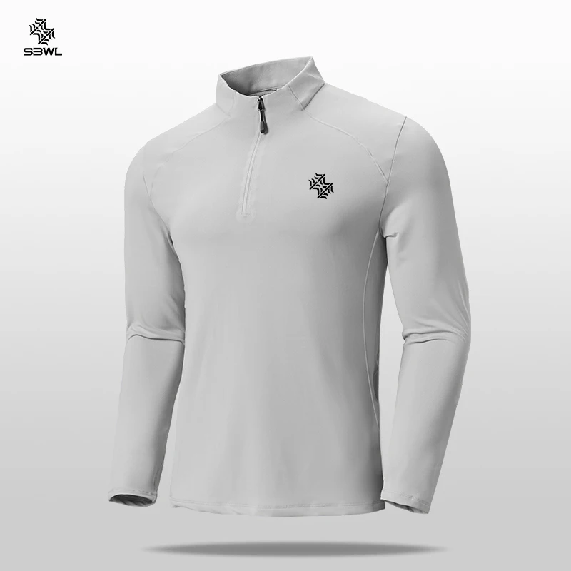 SBWL t-shirt a maniche lunghe per sport all'aria aperta da ciclismo di alta qualità da uomo per il tempo libero speed dry running fitness abbigliamento sportivo top