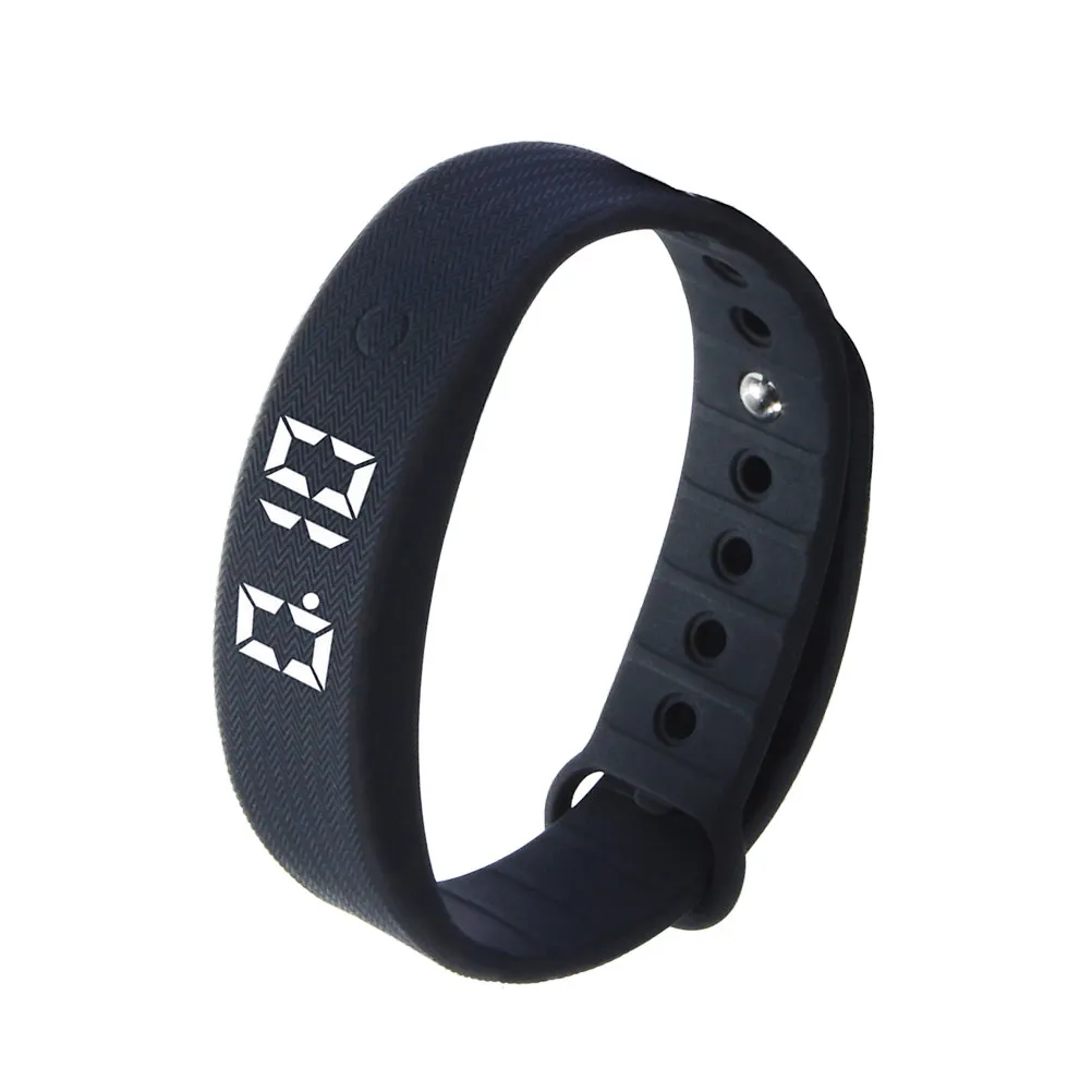 

Водонепроницаемый спортивный фитнес-браслет черного цвета с мониторингом температуры, умный браслет с LED-сенсорным экраном, мониторинг сна, подсчет калорий и расстояния