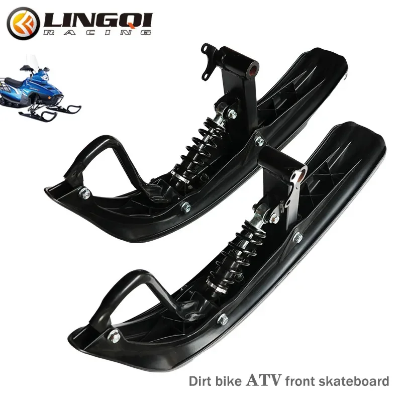 

Sleigh Motorcycle Front Skateboard Metal PP Plastic Long Skate Board For ATV Pit Dirt Bike Motorbike Accessories Parts