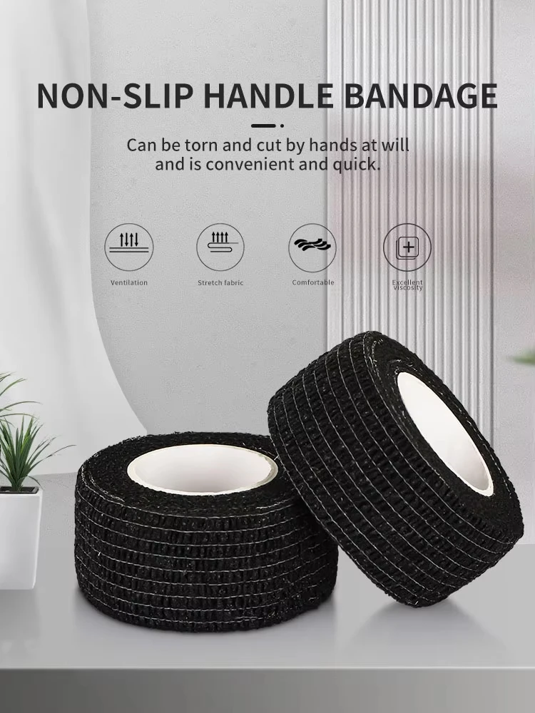 5/10/15/20 أسود الوشم قبضة ضمادة غطاء يلتف الأشرطة محبوكة مقاوم للماء ذاتية اللصق حماية الاصبع الوشم اكسسوارات