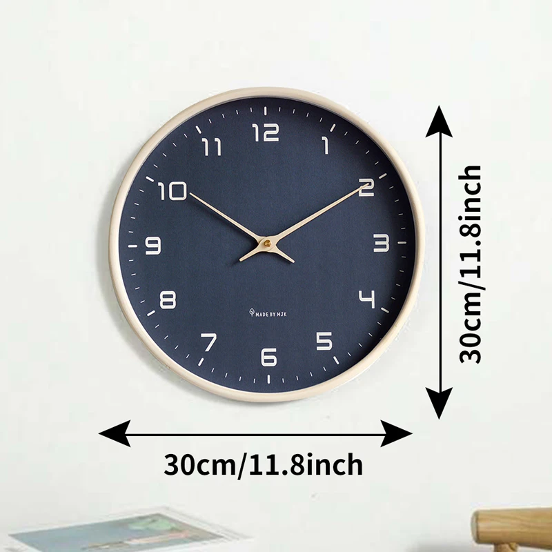 Nordic Style Digital Wall Clock Simple Wooden Circular pointer Silent Wall Clocks Modern Living Room Bedroom DIY Home Decoration