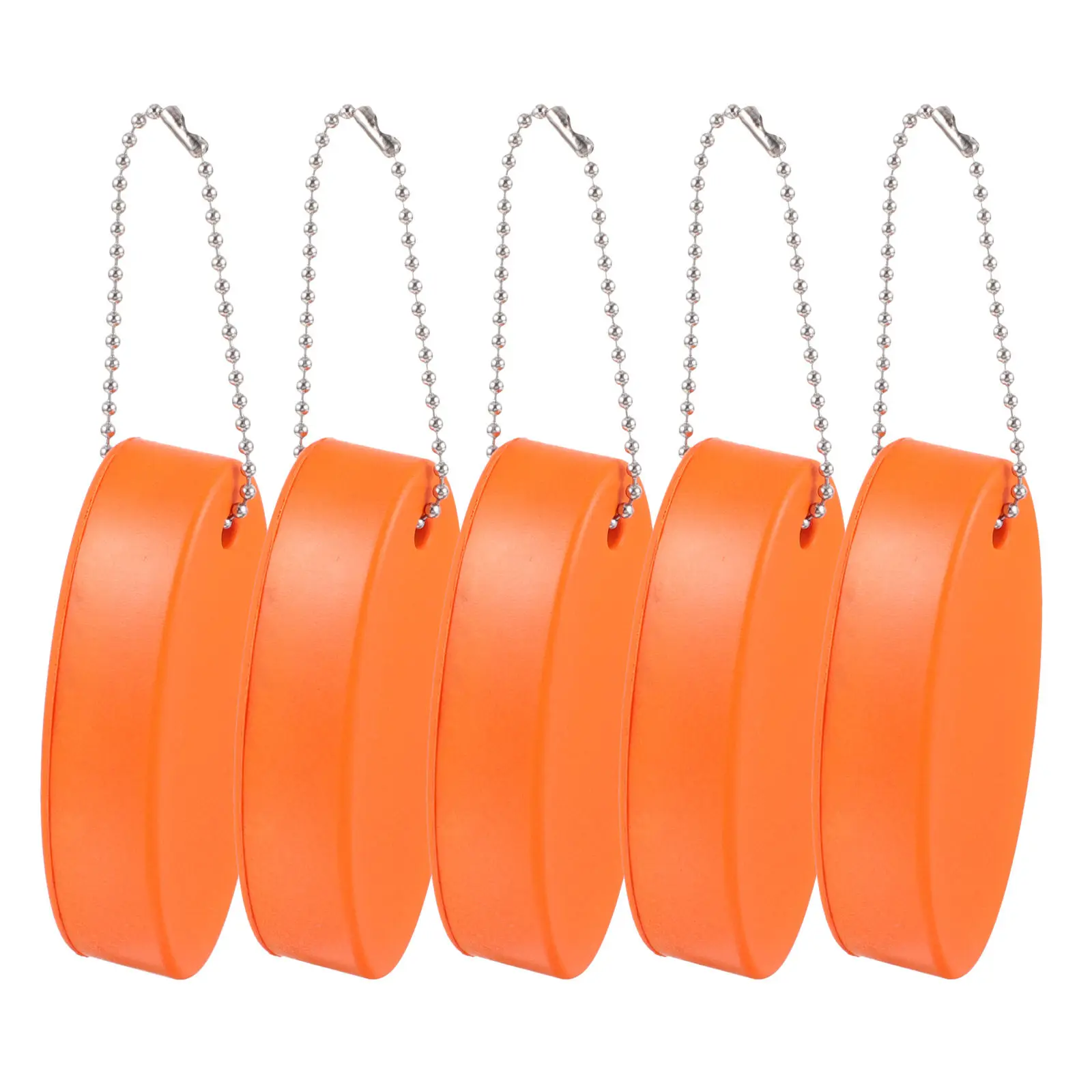 5Pcs Easy-Carry Oval Floating Keychain Eva Buoy Key Float for Water Sports Fishing Boating Swimming Kayak Rafting Surfing Gear
